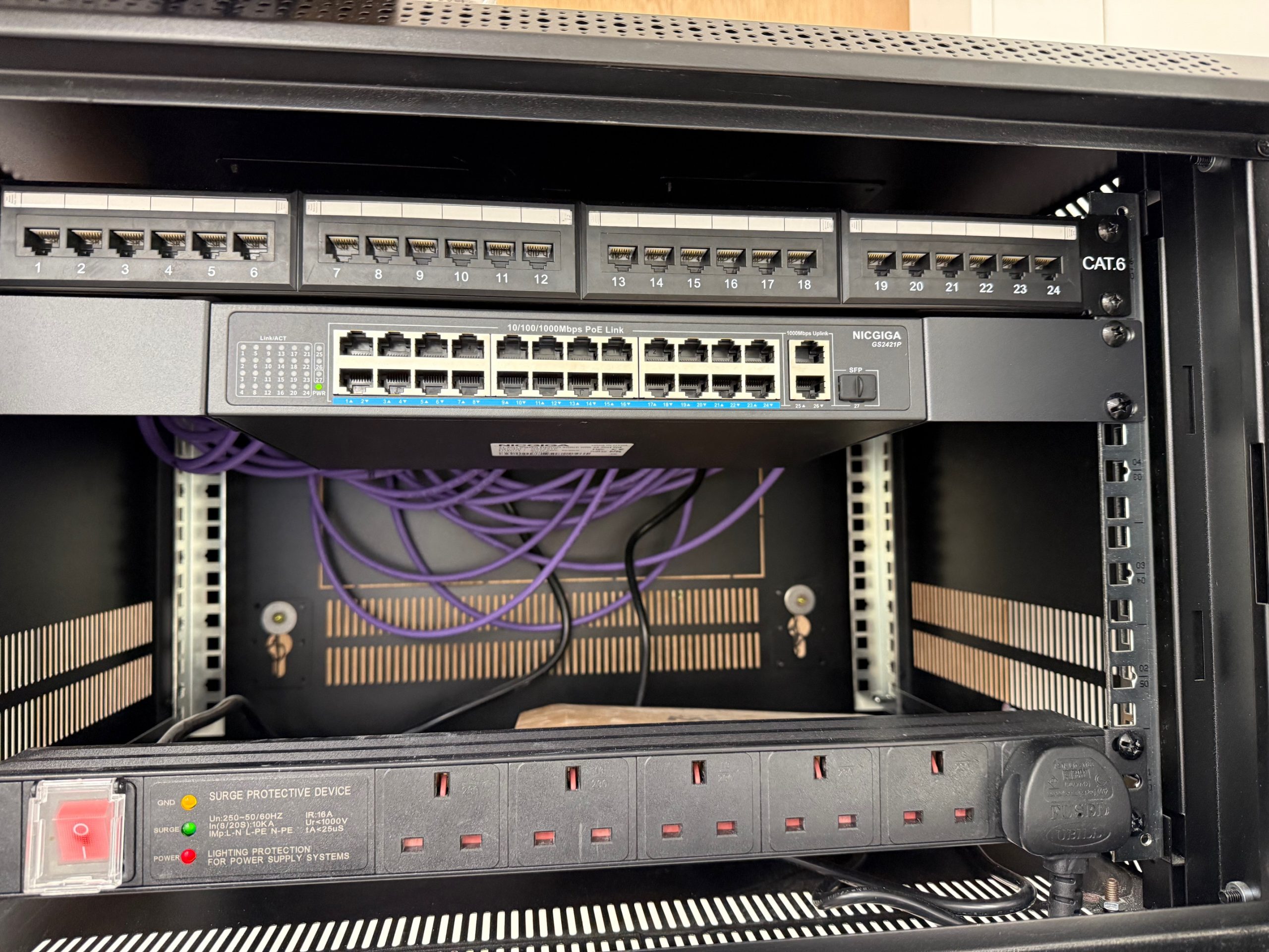 Networking, Data Cabinet, Switch, Cabling, Maidstone, Eatwell Tech Solutions
